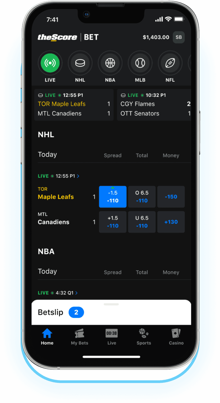 theScore Bet App Bet Your Way